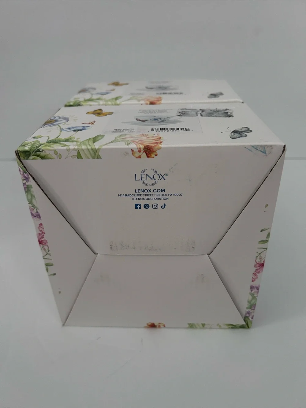 Lenox Butterfly Meadow Teacup and Saucer (Set of 2)